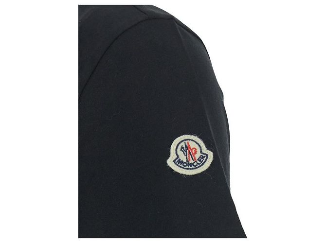 Moncler T-Shirt aus Baumwolle mit tonales Logo - Ansicht 6