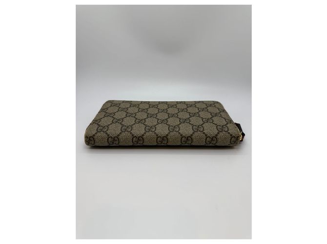 Gucci Portafoglio con zip Supreme D'oro - vista 9