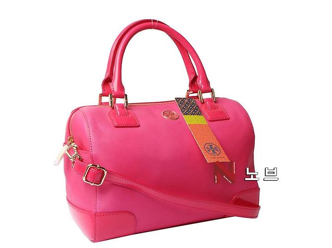 Tory Burch Borsa a spalla quadrata Saffiano Robinson Rosa - vista 2