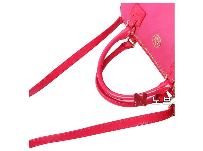 Tory Burch Borsa a spalla quadrata Saffiano Robinson Rosa - vista 3