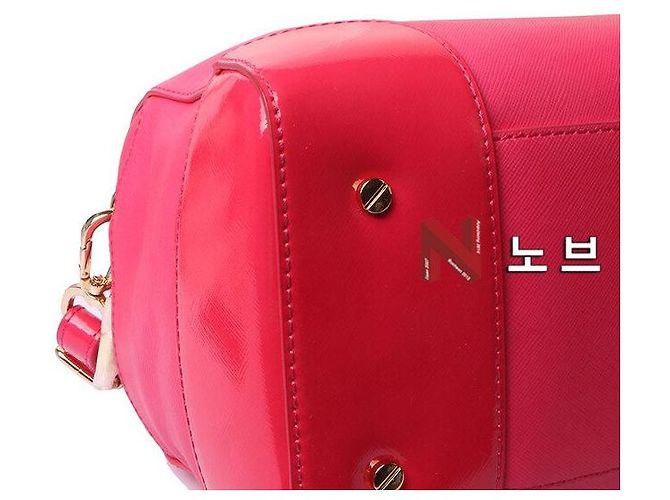 Tory Burch Borsa a spalla quadrata Saffiano Robinson Rosa - vista 6