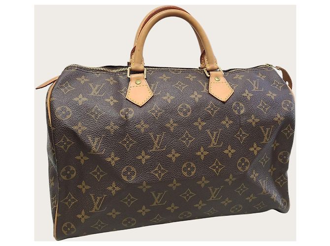 Louis Vuitton Monogram Canvas Speedy Tote Bag Braun - Ansicht 3