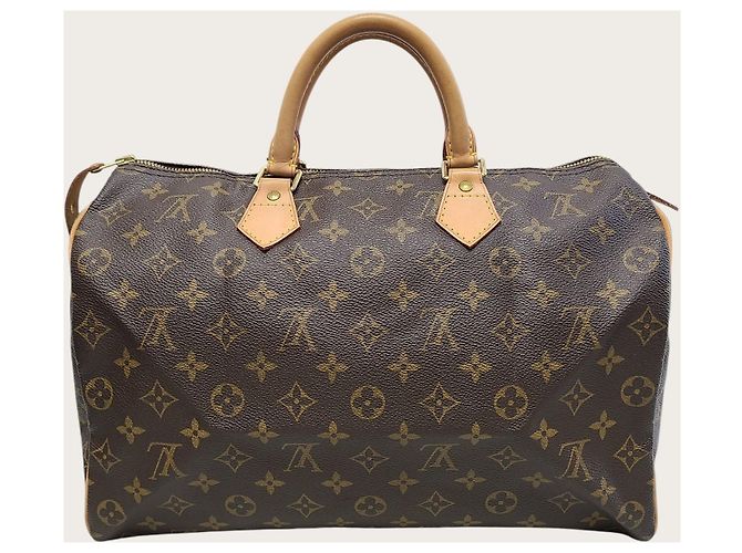 Louis Vuitton Monogram Canvas Speedy Tote Bag Braun - Ansicht 5