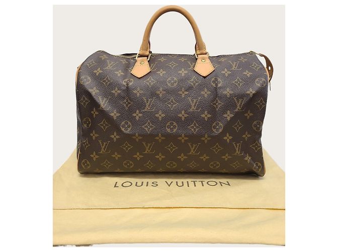Louis Vuitton Monogram Canvas Speedy Tote Bag Braun - Ansicht 7