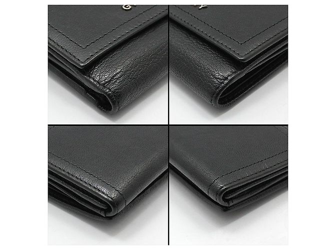 Givenchy Portafoglio Pandora in pelle nera con logo argento Nero - vista 10