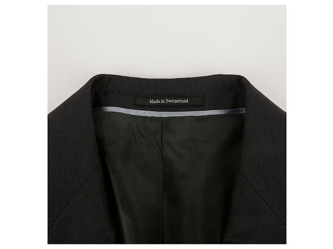 Gucci Conjunto de fato de corte reto em lã cinzenta Marrom - vista 6