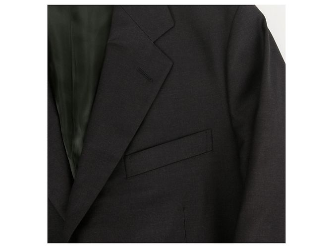 Gucci Conjunto de fato de corte reto em lã cinzenta Marrom - vista 7