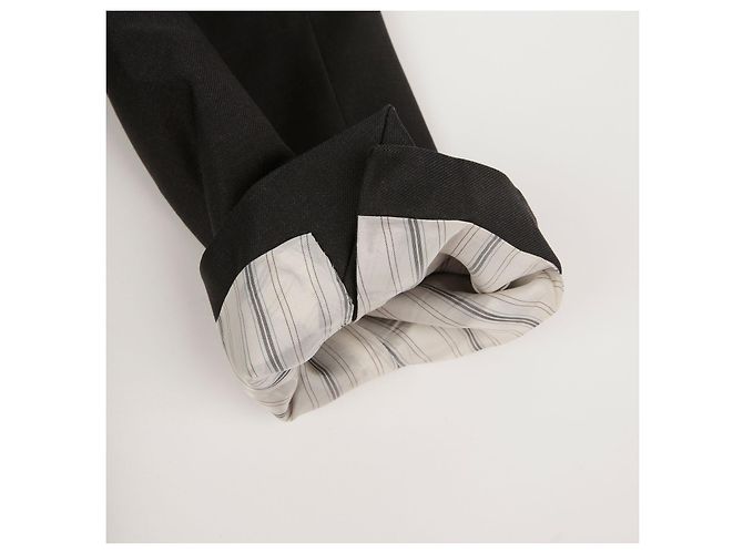 Gucci Conjunto de fato de corte reto em lã cinzenta Marrom - vista 9