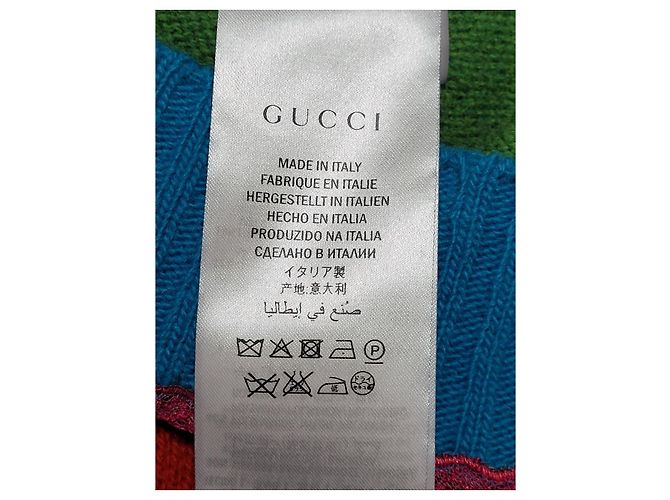 Gucci Strick für Damen mit Katzenstickerei und Spitze Mehrfarben - Ansicht 7