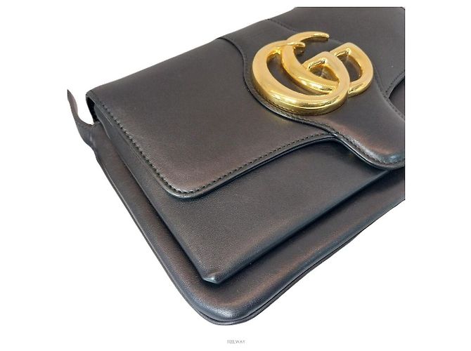Gucci Kleine Ally Schultertasche oder Crossbody-Tasche Schwarz - Ansicht 3