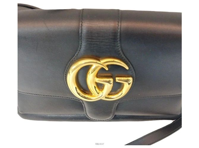 Gucci Kleine Ally Schultertasche oder Crossbody-Tasche Schwarz - Ansicht 6
