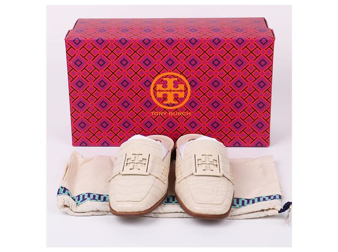 Tory Burch Mule Loafer Georgia non utilizzato Bianco - vista 10