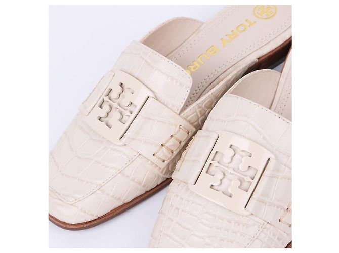 Tory Burch Mule Loafer Georgia non utilizzato Bianco - vista 2