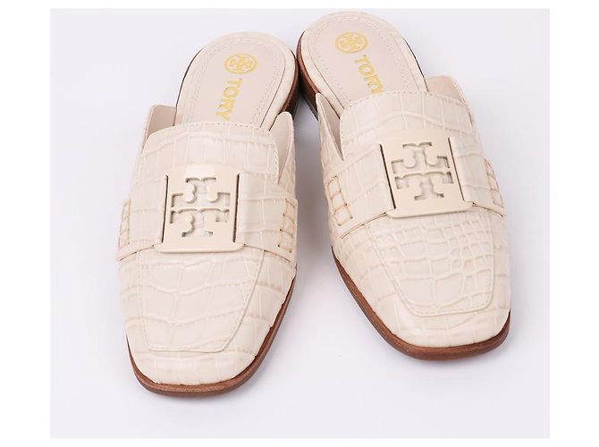 Tory Burch Mule Loafer Georgia non utilizzato Bianco - vista 3