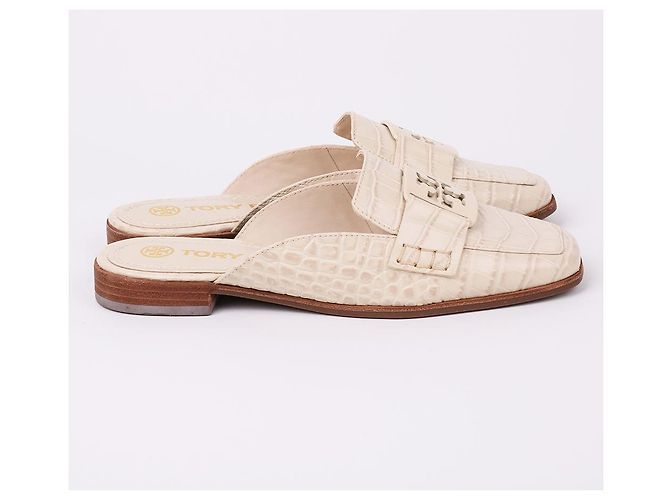 Tory Burch Mule Loafer Georgia non utilizzato Bianco - vista 6