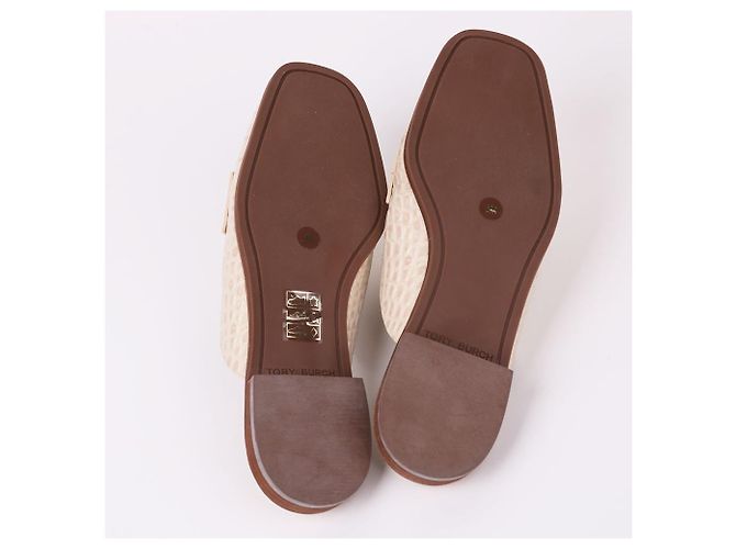 Tory Burch Mule Loafer Georgia non utilizzato Bianco - vista 8