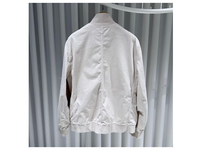 Brunello Cucinelli Giacca di cotone beige Argento - vista 2