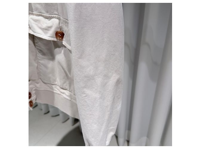 Brunello Cucinelli Giacca di cotone beige Argento - vista 4