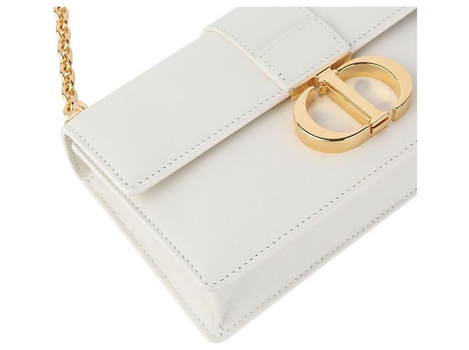Dior Borsa a tracolla Montaigne East-West con catena dorata Bianco - vista 5