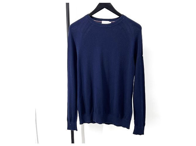 Moncler Long Sleeve Knit Navy Blue - view 2