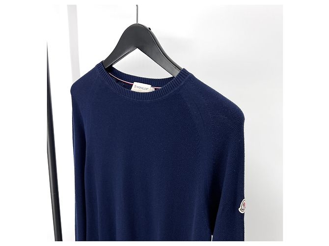 Moncler Long Sleeve Knit Navy Blue - view 4