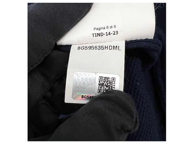 Moncler Long Sleeve Knit Navy Blue - view 7