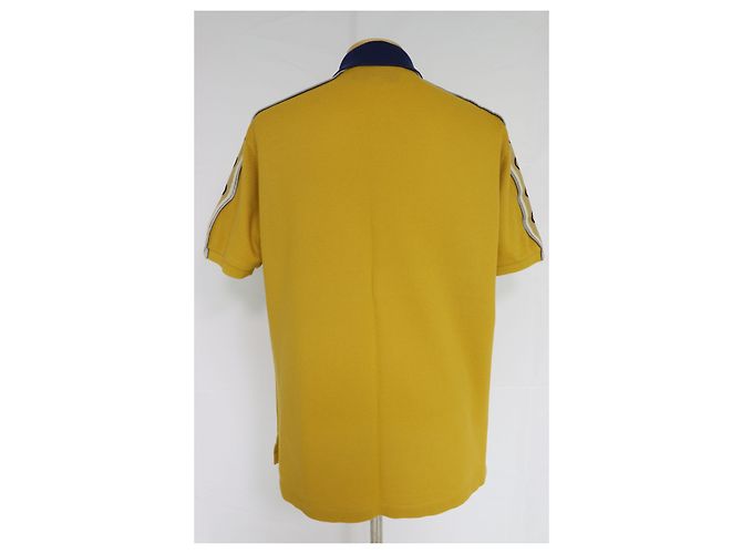 Gucci Poloshirt aus Baumwolle mit GG-Streifendetail Golden - Ansicht 6