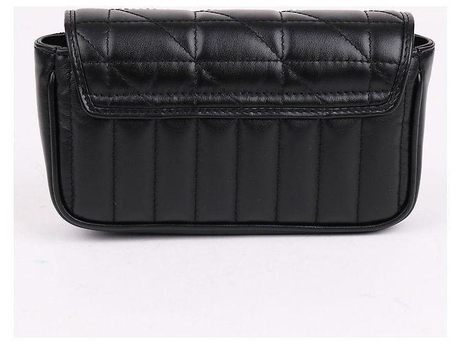 Gucci Mini borsa a catena trapuntata GG Marmont Nero - vista 6