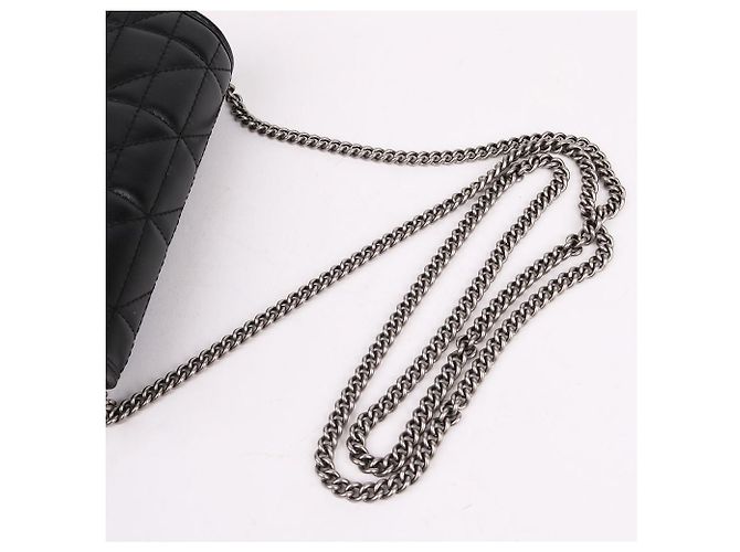 Gucci Mini borsa a catena trapuntata GG Marmont Nero - vista 7
