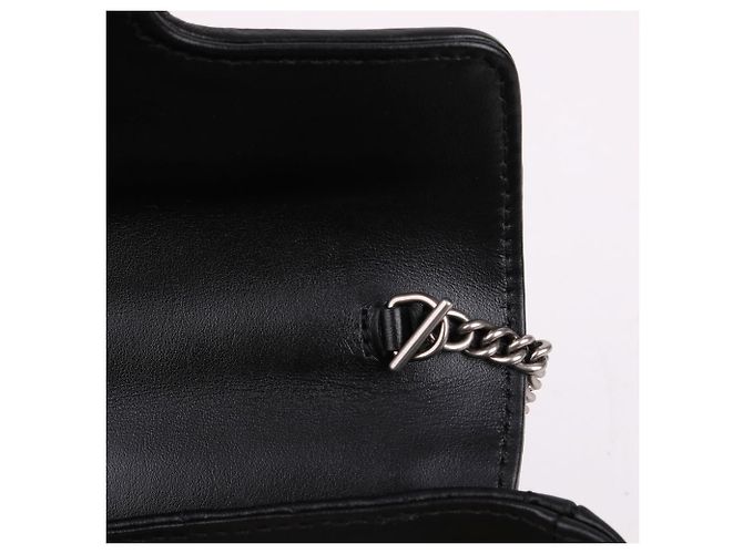 Gucci Mini borsa a catena trapuntata GG Marmont Nero - vista 8