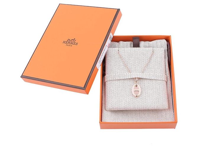 Ring Hermès Collar Mini Maillon Pendant Small Model Naranja - vista 11