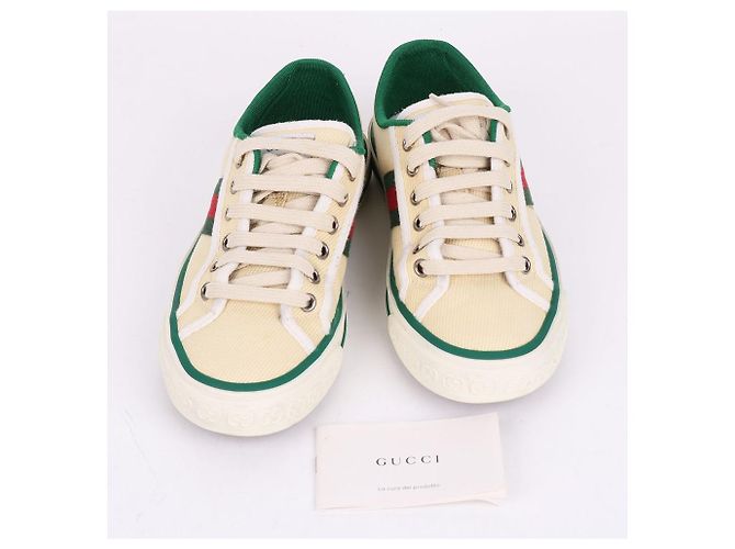 Gucci Ivory Tennis Sneaker Weiß - Ansicht 11
