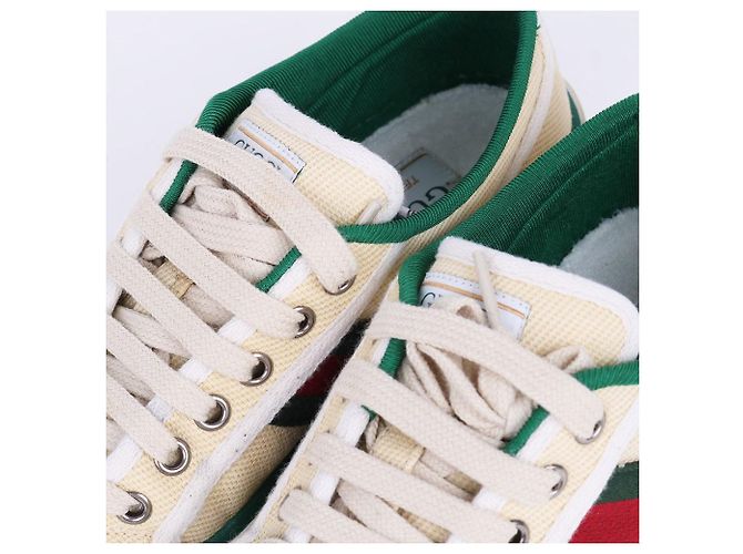 Gucci Ivory Tennis Sneaker Weiß - Ansicht 2