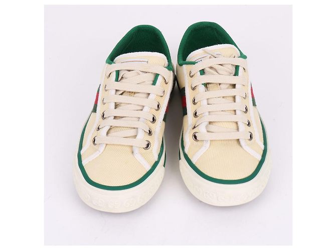 Gucci Ivory Tennis Sneaker Weiß - Ansicht 3