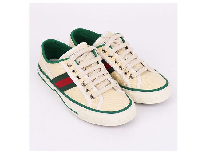 Gucci Ivory Tennis Sneaker Weiß - Ansicht 4