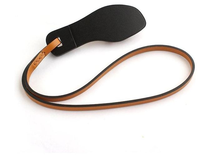 Hermès Apsong Camel Oran Slipper Taschenanhänger Braun - Ansicht 3