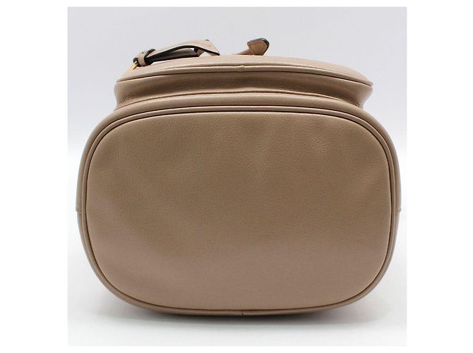 Prada Borsa a tracolla a secchiello duet in pelle di vitello Grace Marrone - vista 5