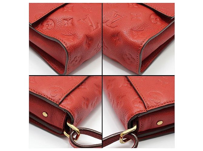 Louis Vuitton Borsa a tracolla Pashmina Monogram Empreinte, finiture dorate Rosso - vista 12