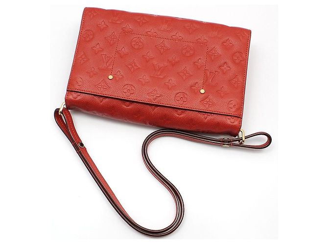 Louis Vuitton Borsa a tracolla Pashmina Monogram Empreinte, finiture dorate Rosso - vista 4