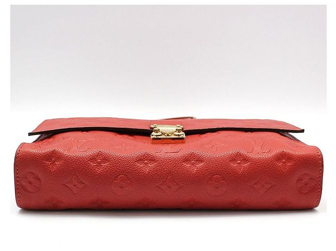 Louis Vuitton Borsa a tracolla Pashmina Monogram Empreinte, finiture dorate Rosso - vista 5
