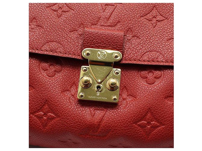 Louis Vuitton Borsa a tracolla Pashmina Monogram Empreinte, finiture dorate Rosso - vista 6