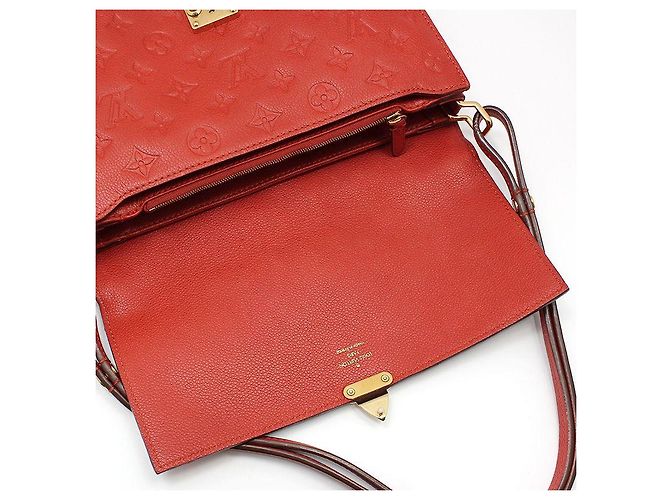 Louis Vuitton Borsa a tracolla Pashmina Monogram Empreinte, finiture dorate Rosso - vista 8