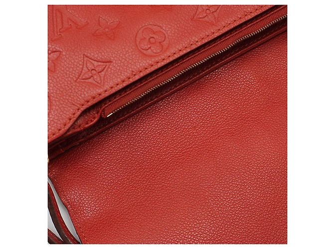 Louis Vuitton Borsa a tracolla Pashmina Monogram Empreinte, finiture dorate Rosso - vista 9