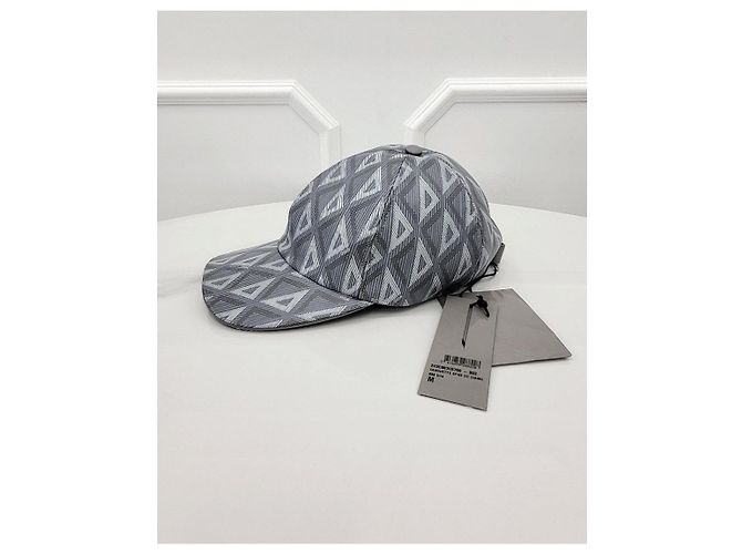 Dior CD Diamond Baseball Cap Grau Braun - Ansicht 2