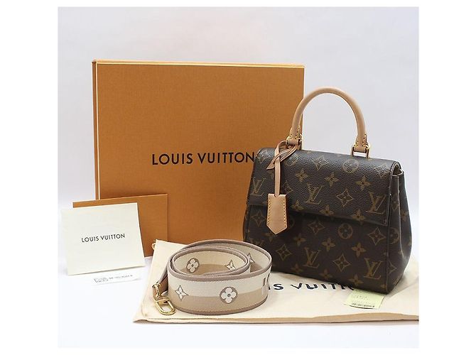 Louis Vuitton Mini borsa a tracolla Monogram Clooney Marrone - vista 2