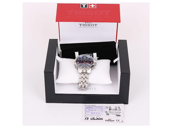 Tissot Relógio Cronógrafo de Aço com Mostrador Azul - vista 11