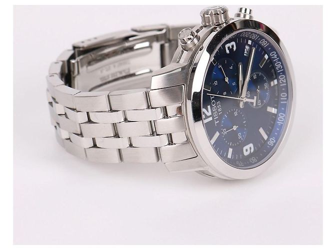 Tissot Relógio Cronógrafo de Aço com Mostrador Azul - vista 6