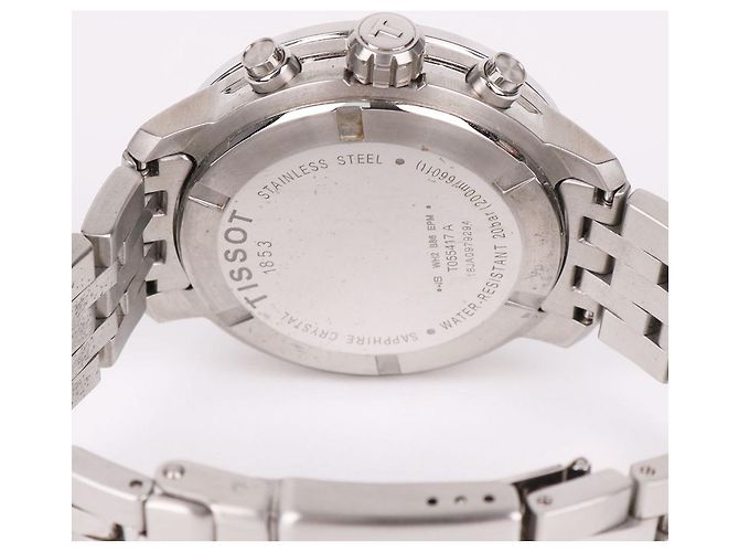 Tissot Relógio Cronógrafo de Aço com Mostrador Azul - vista 8