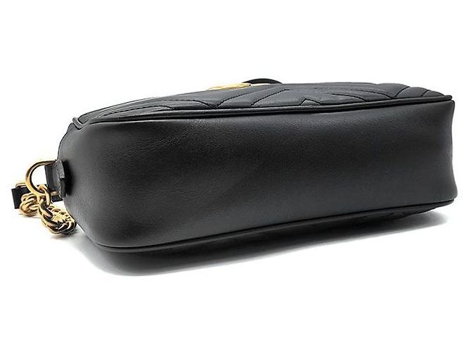 Gucci Borsa a tracolla Matelassé Marmont Nero - vista 7