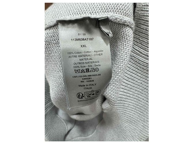 Dior Insert Oblique Knit XXL Argento - vista 3